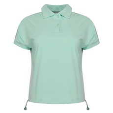 FERRA US 女款肩部拼色腰部抽繩高爾夫短袖衫 ATM44R5104