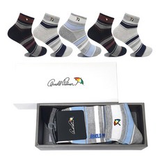 Arnold Palmer 雨傘牌 男士網眼休閒短襪5雙禮盒組 AP5610