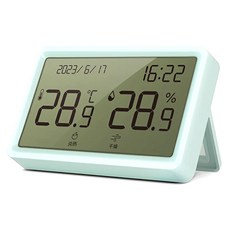 Forever Bean 室內車用桌上型溫濕度計, 1個, 綠色