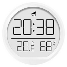 포에버빈 실내 욕실 온 습도 습도계 탁상용 벽걸이, 화이트, 1개