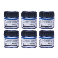 신한화구 전문가 포스터 컬러 Jar 프렌치 블루 125 6p, 40ml, 1색