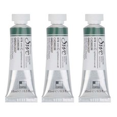 신한화구 전문가 수채화물감 SWC 튜브 C시리즈 878 카드뮴 그린 딥 3p, 15ml, 1색