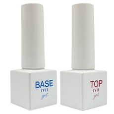 SM IVIT 美甲組, 5ml 基底油 + NON 坦塗 5ml, 凝膠底膠5ml+免清上層膠5ml, 1組