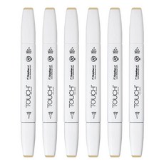 신한화구 터치 트윈 브러쉬마카 STRAW YELLOW 223, 1색, 6개