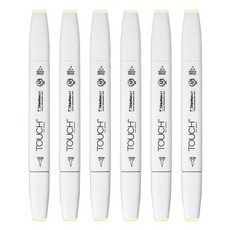 신한화구 터치 트윈 브러쉬마카 DIM GREEN 173, 1색, 6개