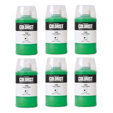 신한화구 컬러리스트 포스터 컬러 Bottle Twist 143 6p, 40ml, 1색