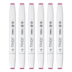 터치 트윈 브러쉬마카 R2 OLD RED, 1색, 6개