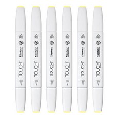 터치 신한화구 트윈 브러쉬마카 38 PALE YELLOW, 1색, 6개