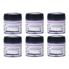신한화구 전문가 포스터 컬러 Jar 라일락 122 6p, 40ml, 1색
