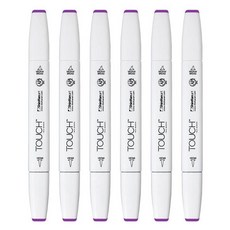 신한화구 터치 트윈 브러쉬마카 LIGHT VIOLET 82, 6색, 6개