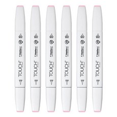 신한화구 터치 트윈 브러쉬마카 MEDIUM PINK 137, 1색, 6개