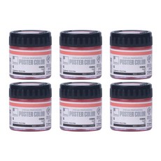 신한화구 전문가 포스터 컬러 Jar 코랄 6 6p, 40ml, 1색