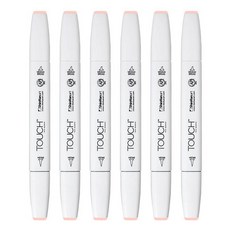 신한화구 터치 트윈 브러쉬마카 FRUIT PINK 28, 1색, 6개