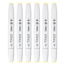 신한화구 터치 트윈 브러쉬마카 GREEN BICE 163, 1색, 6개