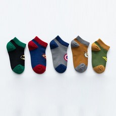 Hararoi 幼兒地球防衛隊襪子5雙組