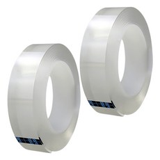 JOJO 無痕超強力矽膠雙面膠帶 2mm x 3m, 2個, 單一顏色