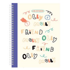 모노라이크 올리몰리 스프링 스쿨노트, 01 Scribble, 1개