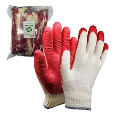 SJG SJG 半塗層棉質工作手套 雙手組, 混色, 20個