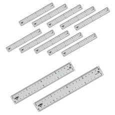 아이비스 구부러지는 자 20cm, 투명, 12개