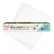 Urban Things 抽取式砧板紙 加寬版 10入, 白色, 1個