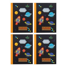 hello moris 宇宙圖畫日記本 國小一二年級, 混合色, 4個