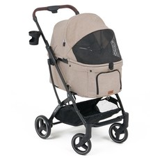 NOTSOBIG Aroa 寵物推車 + 防雨罩 + 杯架組合, 1套, 柔和米色