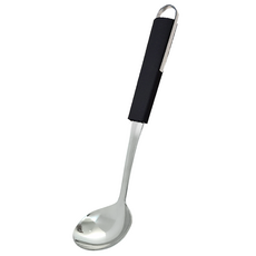 GENIAL Swan Black 迷你湯勺, 1個, 不鏽鋼銀 + 黑