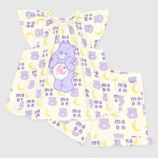 Care Bears 女童款 晚安 Care Bears 荷葉邊睡衣 上下套裝