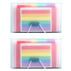 簡約系列索引13分類文件夾 綁帶式, 混合色, 2個