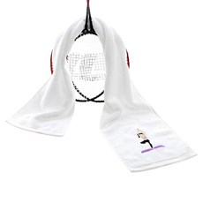 Daysoy 彩色刺繡運動毛巾 20 x 110 cm, 1個, 瑜珈