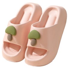 살림제작소 소음방지 통통 버섯 슬리퍼, 핑크, 1개