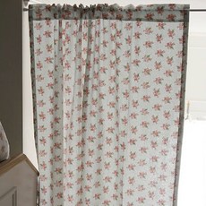 ANDCOTTON 玫瑰花園鉤織蕾絲遮蔽簾隔間簾, 寶寶藍