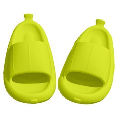 살림제작소 푹신말랑 바나나 슬리퍼, 그린, 1개