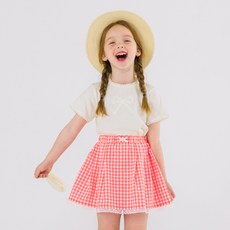 ILoveJ 女童Enco格紋蕾絲裙