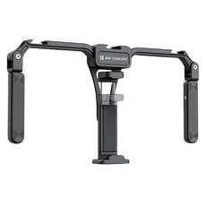 K&F CONCEPT 雙握把手機錄影支架 黑色, 單一商品