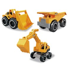토이앤토이 그라운드 파워중장비 장난감 3종세트, 혼합색상, 1개