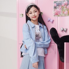 applepink 女童海軍領夾克 T301