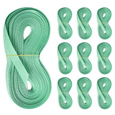 Clean Mate 多用途清潔整理單繩, 綠色, 10個