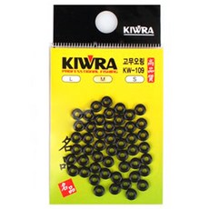 키우라 고무O링 민물소품 KW-109 M 50p, 블랙, 1개