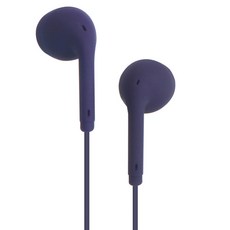 Ocean Marina 附麥克風粉彩有線耳機, 深紫色, 單一商品