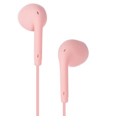 Ocean Marina 附麥克風粉彩有線耳機, 粉紅色, 單一商品