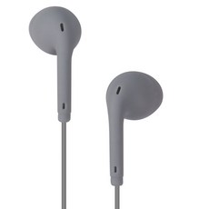 Ocean Marina 附麥克風粉彩有線耳機, 灰色, 單一商品