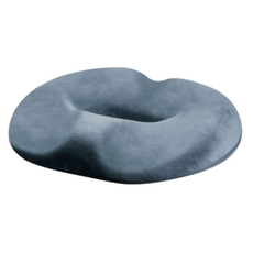 Queenco 尾骨甜甜圈坐墊, 1個, 灰色