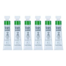 신한화구 전문가 수채화 Tube 갑 유화물감 416 샙 그린 6p, 12ml, 1색