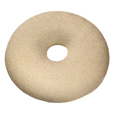 QUEENCO 簡約素色甜甜圈坐墊, 1個, 麻灰色