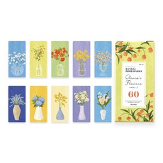 모노라이크 반달 북마크 10종 x 6p 세트, 25 올리비아 플라워스 ver 1, 1세트