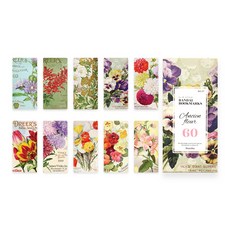 모노라이크 반달 북마크 10종 x 6p 세트, 07 앙시엔 플뢰르, 1세트