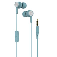 Gottem Baba 入耳式彩色有線耳機, 藍色, S-08