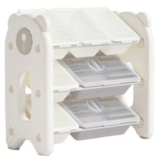 BeneBene 유아용 테디 정리대 B type, 화이트, 3단