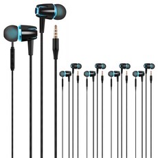 고민고밍 튜닝 핸즈프리 이어폰 5p, 블랙블루